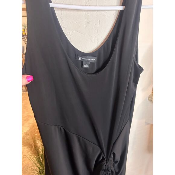 I.N.C. International Concepts Women's Tie Front Midi Dress Black Size Small 4-8 - Picture 6 of 12